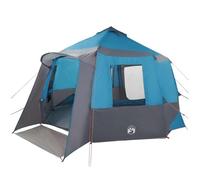 vidaXL Tenda Capanna con Tetto Blu e Grigio 405 x 405 x 273 cm,