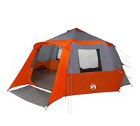 vidaXL Tenda Capanna con Tetto Grigio e Arancione 500 x 500 x 294 cm,