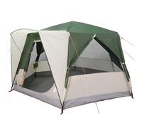 vidaXL Tenda Capanna con Tetto Verde e Bianco 333 x 317 x 194 cm,