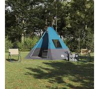 vidaXL Tenda con tetto Other Blu e Nero 383 x 338 x 217 cm