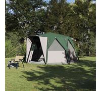 vidaXL Tenda da cabina per 6 persone Verde 425 x 396 x 222 cm