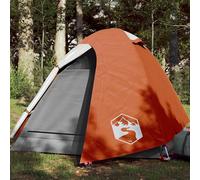 Tenda da Campeggio a Cupola 2 Persone Arancione Impermeabile