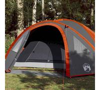 vidaXL Tenda da Campeggio a Cupola 4 Persone Arancione Impermeabile