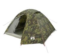 vidaXL Tenda da Campeggio a Cupola 4 Persone Mimetica Impermeabile, Tenda, Tenda da Esterno, Tenda per 4 Persone, Tenda da Giardino