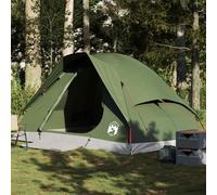 vidaXL Tenda da Campeggio a Cupola 4 Persone Verde Oliva Impermeabile