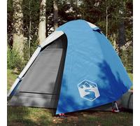 vidaXL Tenda da Campeggio a Cupola per 2 Persone Blu Impermeabile