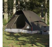 vidaXL Tenda da Campeggio a Cupola per 2 Persone Marrone Impermeabile