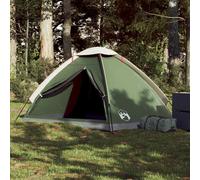 vidaXL Tenda da Campeggio a Cupola per 2 Persone Verde Impermeabile