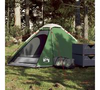 vidaXL Tenda da Campeggio a Cupola per 2 Persone Verde Impermeabile