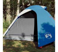 vidaXL Tenda da Campeggio a Cupola per 3 Persone Blu Impermeabile