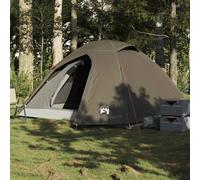 vidaXL Tenda da Campeggio a Cupola per 3 Persone Marrone Impermeabile, Tenda, Tenda da Esterno, Tenda per 3 Persone, Tenda da Giardino