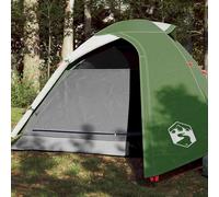 vidaXL Tenda da Campeggio a Cupola per 3 Persone Verde Impermeabile