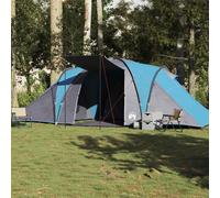 vidaXL Tenda da Campeggio a Cupola per 4 Persone Blu Impermeabile