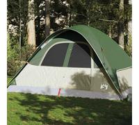 vidaXL Tenda da Campeggio a Cupola per 6 Persone Verde Impermeabile