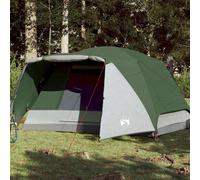 vidaXL Tenda da Campeggio a Cupola per 6 Persone Verde Impermeabile