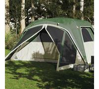vidaXL Tenda da Campeggio a Cupola per 6 Persone Verde Impermeabile