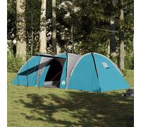 vidaXL Tenda da Campeggio a Cupola per 8 Persone Blu Impermeabile