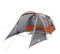 vidaXL Tenda da Campeggio a Tunnel per 4 Persone Grigia Impermeabile, Tenda, Tenda da Esterno, Tenda per 4 Persone, Tenda da Giardino