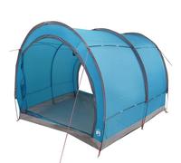 vidaXL Tenda da campeggio blu per esterni, impermeabile, antivento, facile da montare, molto spazio, resistente per campeggio, portatile per oggetti di gruppo ed escursioni in estate con la famiglia.