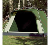 vidaXL Tenda da Campeggio Cabina 4 Persone Verde a Rilascio Rapido