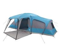 vidaXL Tenda da Campeggio con Portico Cupola 9Persone Blu Impermeabile, tenda, tenda da giardino, rifugio all'aperto, tenda da campeggio