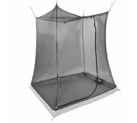 vidaXL Tenda da campeggio esagonale compatta per 2 persone, leggera, resistente al vento, con chiusura a cerniera e ancoraggi per il pavimento, in rete traspirante, ideale per esterni, colore grigio