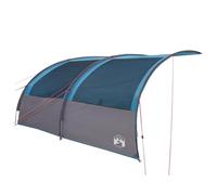 vidaXL Tenda da campeggio impermeabile blu, regolabile in altezza, per uso esterno, tessuto in poliestere resistente, design spazioso, 260 x 350 cm, resistente al vento e alle fiamme, ideale per
