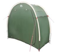 vidaXL Tenda da campeggio impermeabile per bicicletta, colore verde, con chiusura a cerniera, tessuto traspirante e design resistente al vento per uso esterno, riparo perfetto per la tua attrezzatura