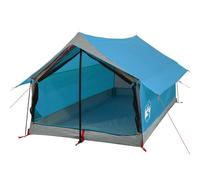 vidaXL Tenda da Campeggio per 2 Persone Blu Impermeabile