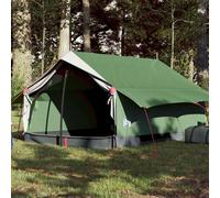 vidaXL Tenda da Campeggio per 2 Persone Verde Impermeabile
