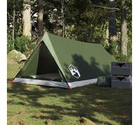 vidaXL Tenda da Campeggio per 2 Persone Verde Oliva Impermeabile