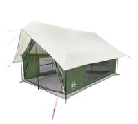 vidaXL Tenda da campeggio per 5 persone impermeabile verde