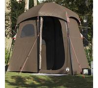 vidaXL Tenda da Doccia per 2 Persone Marrone Impermeabile, Tenda, Tenda da Giardino, Tenda da Giardino, Tenda da Campeggio, Tenda da Esterno