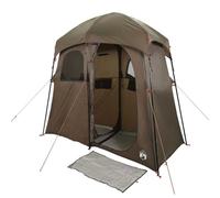 vidaXL Tenda da Doccia per 2 Persone Marrone Impermeabile, Tenda, Tenda da Giardino, Tenda da Giardino, Tenda da Campeggio, Tenda da Esterno