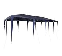 vidaXL Tenda da Festa Blu Navy 8 x 4 m | Copertura Resistente all'Acqua e ai Raggi UV, Facile da Montare. Perfetta per Raduni all'Aperto, Tiene Fino a 8 Persone. Design Pieghevole e Portatile, Ideal