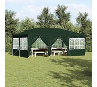 vidaXL Tenda da Feste con 10 Pareti Verdi 6x4 m PE