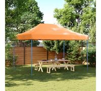 vidaXL Tenda da Festa Pieghevole Pop-Up Arancione 410x279x315 cm