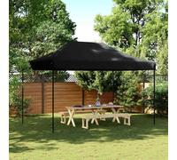 vidaXL Tenda da Festa Pieghevole Pop-Up Nero 292x292x315 cm