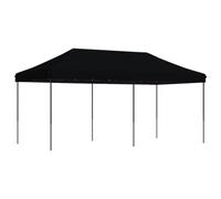 vidaXL Tenda da Festa Pieghevole Pop-Up Nero 580x292x315 cm, Tenda, Tenda a baldacchino, tettoia per Gazebo, Tenda Gazebo, Tenda da Giardino