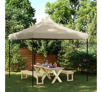 vidaXL Tenda da Festa Pieghevole Pop-Up Tortora 292x292x315 cm