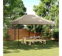vidaXL Tenda da Festa Pieghevole Pop-Up Tortora 292x292x315 cm