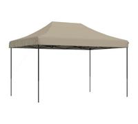 vidaXL Tenda da Festa Pieghevole Pop-Up Tortora 410x279x315 cm