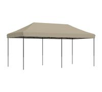 vidaXL Tenda da Festa Pieghevole Pop-Up Tortora 580x292x315 cm
