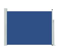 vidaXL - Tenda da giardino a scomparsa, copertura per la privacy, tenda parasole, paravento, per esterni, prato, cortile, giardino, tenda retrattile, 100 x 500 cm, colore: blu