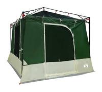 vidaXL Tenda da Giardino contemporanea Verde in Poliestere 185T con Rivestimento PU, 290 x 288 cm, Interno in Rete. Perfetta per la Stagione del Campeggio, Resistente al Vento, Impermeabile e traspi
