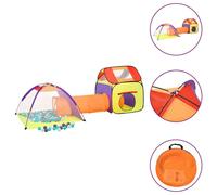 VidaXL Tenda da Gioco Bambini 250 Palline Multicolore 338x123x111 cm