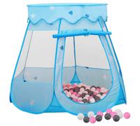 VidaXL Tenda da Gioco per Bambini Blu con 250 Palline 102x102x82 cm