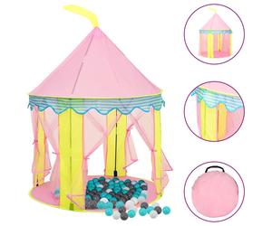 VidaXL Tenda da Gioco per Bambini Rosa con 250 Palline 100x100x127 cm