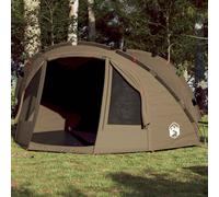 vidaXL Tenda da Pesca per 4 Persone Verde Oliva Impermeabile