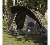 vidaXL Tenda da Pesca per 5 Persone Mimetica Impermeabile